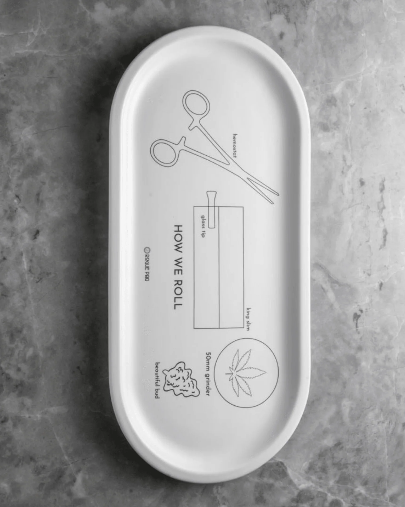 How We Roll Ceramic Tray - Image 3